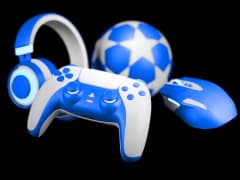 Kontroler i zestaw e-sportowy w identyfikacji FS Casino